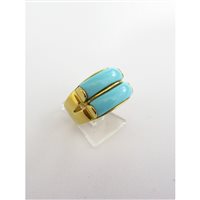 Anello Damiata Gioielli Donna in Oro giallo Turchese 2152/102/1-D199 - 2152/102/1-D199